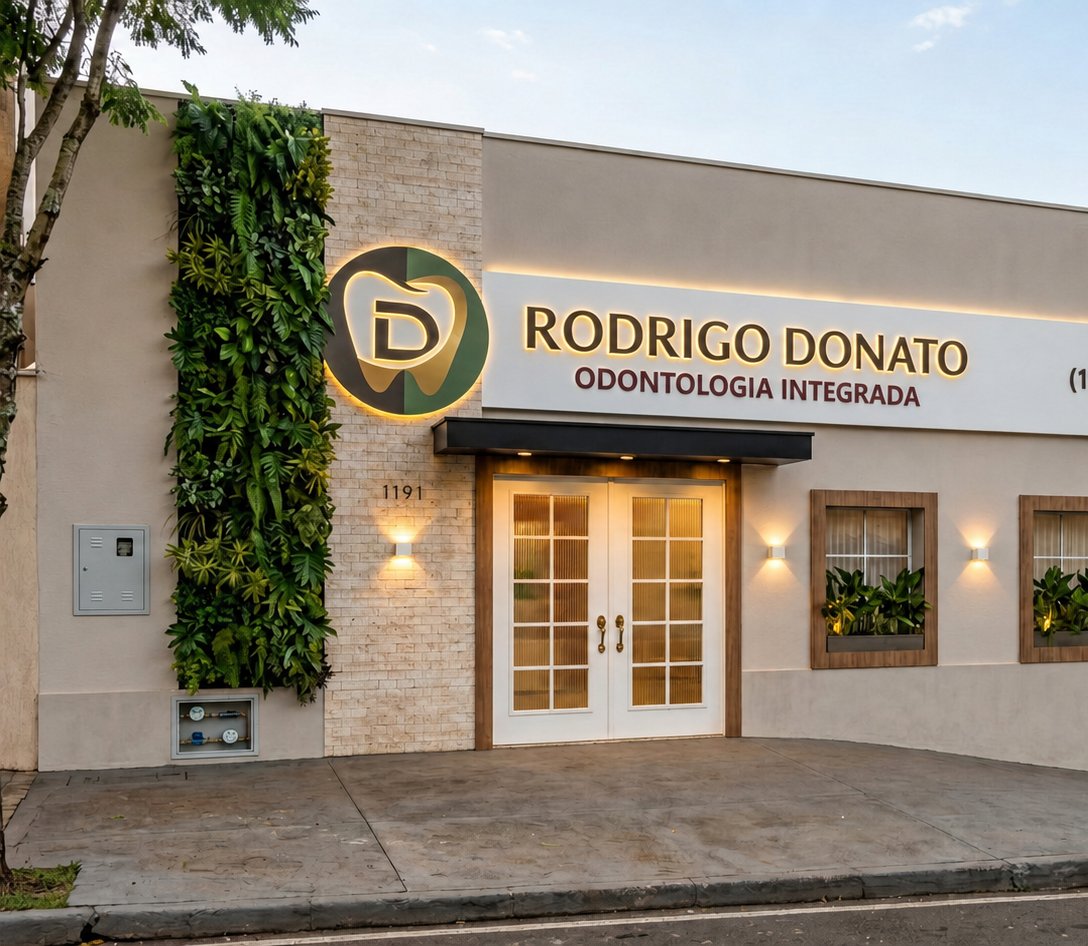 Fachada da clínica Rodrigo Donato Odontologia Integrada